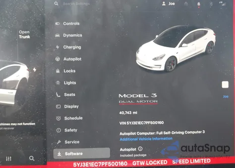 2023 Tesla Model 3 Performance Dual Motor All-Wheel Drive from USA, damaged, VIN 5YJ3E1EC7PF500160